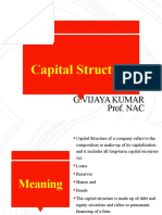 Capital Structure: G.Vijaya Kumar Prof. NAC