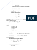 1.) The Efficiency of An Otto Cycle Is 60% and Solution