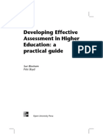 Bloxham and Boyd Electronic Version of Developing Effective Assessment in Higher Ed