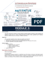 Descriptive Staticstics: College of Information and Computing Sciences