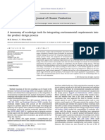 A Taxonomy of Ecodesign Tools For Integrating Environmental Requirements Into The Product Design Process