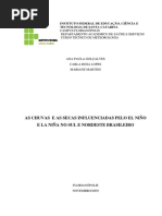 As Chuvas e As Secas Influenciadas Pelo El Niño e La Niña No Sul e Nordeste Brasileiro
