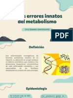 Otros Errores Innatos Del Metabolismo