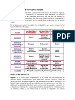 Especialización Metabólica de Tejidos