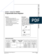 KA431 / KA431A / KA431L Programmable Shunt Regulator: Features Description