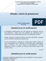 Diluição e Calculo de Medicamentos