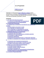 Cómo Convertirse en Un Programador