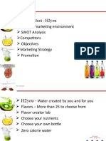 Our Product - H2you Current Marketing Environment SWOT Analysis Competitors Objectives Marketing Strategy Promotion