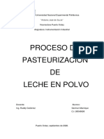 Elaboracion de Leche Pasteurizada en Polvo German Alberto Manrique Valladares