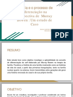 Família e o Processo de Diferenciação Na Perspectiva de Murray Bowen - Um Estudo de Caso