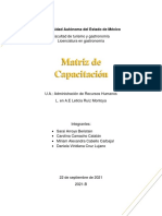 Matriz de Capacitación