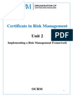 Implementing A Risk Management Framework