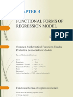 Chapter 4-Functional Forms of Regression Model