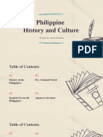 Philippine History and Culture