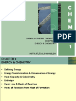 C H E M 1 0 1: Chem 101-General Chemistry Energy & Chemistry