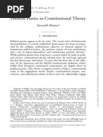 2020 Political Parties in Constitutional Theory