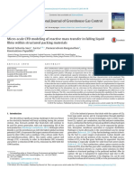 Micro Scale CFD Modeling of Reactive Mass Transfer in Falling Liquid Films Within Structured Packing Materials