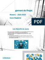 CM Management de Projet Master1 2021 2022 Cours Magistral