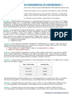 CLASS 12 ACCOUNTS WORKSHEET ON FUNDAMENTALS OF PARTNERSHIP Mr. Md. Murtuja