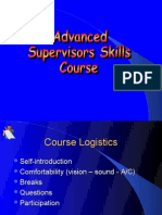 Advanced Supervisory Skills