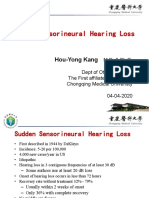 Sudden Sensorineural Hearing Loss: Hou-Yong Kang