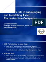 The ADB's Role in Encouraging and Facilitating Asset Reconstruction Companies