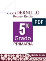 5°cuadernillo Remedial Primaria