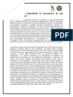 Por Qué Es Importante La Innovación en Las Organizaciones