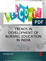 Trendsindevelopmentofnursingeducationinindia 181011141645