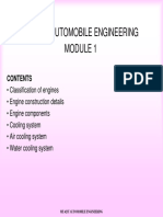 Engine Components, Bearing, Lubrication & Cooling Systems