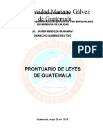 Prontuario de Leyes de Guatemala Trabajo Final