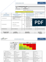 Job Safety Analysis (JSA) : Electronics (Cleaning + Servicing)