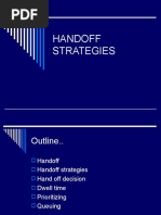 Handoff Strategies