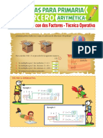 Multiplicación Con Dos Factores para Tercero de Primaria