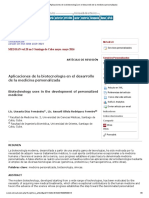 Aplicaciones de La Biotecnología en El Desarrollo de La Medicina Personalizada