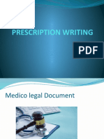 Prescription Writing