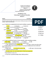 Diagnostic Test Technology & Livelihood Education Grade 8: A. Dovetail Saw