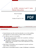 MIT 14.661 (FALL 2017) Labor Market Externalities by Daron Acemoglu