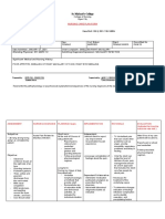 St. Michael's College: Nursing Care Plan Form