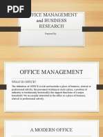 Office Management and Business Research