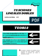 Inecuaciones Lineales Dobles