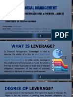 Financial Management: Operating Leverage & Financial Leverage