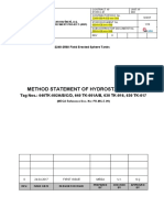 Method Statement of Hydrostatic Test: Tag Nos.: 640TK-002A/B/C/D, 640 TK-001A/B, 630 TK-016, 630 TK-017