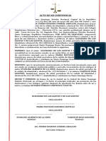 Acto de No Convivencia Eleodoro