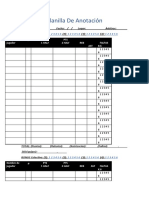 Planilla de Anotacion