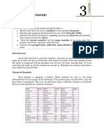 Atoms and Elements: Objectives