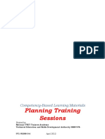 Plan Training Sessions