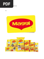 Maggi's Consumer Behaviour 