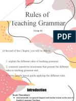 Rules of Teaching Grammar