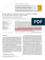 Decision Making of A Virtual Power Plant Under Uncertainties For Bidding in A Day-Ahead Market Using Point Estimate Method (Highlighted)